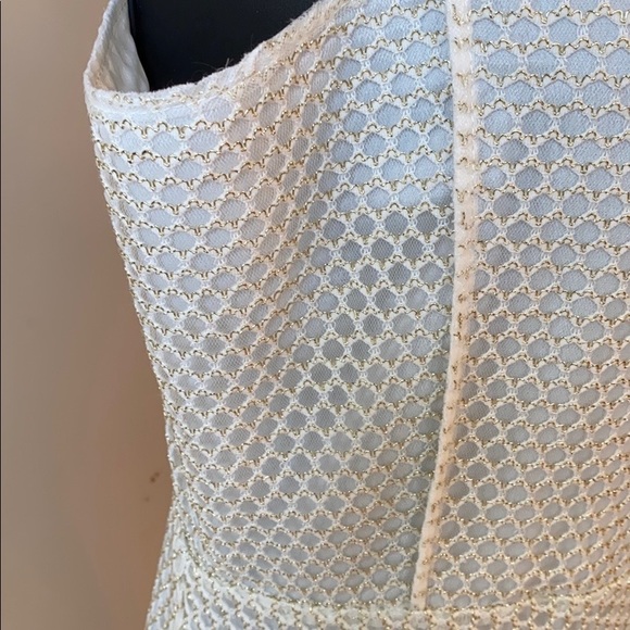 NWT GRACIA SLEEVELESS CREAM & GOLD MAXI DRESS - Picture 11 of 13